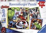 Ravensburger - Puzzle Avengers, Collezione 3x49, 3 Puzzle da 49 Pezzi, Età Raccomandata 5+ Anni