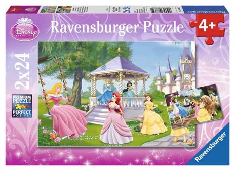 Ravensburger - Puzzle Principesse Disney, Collezione 2x24, 2 Puzzle da 24 Pezzi, Età Raccomandata 4+ Anni - 2