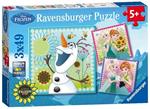 Frozen Fever. Puzzle 3x49 Pezzi