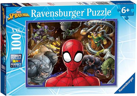 Ravensburger - Puzzle Spiderman, 100 Pezzi XXL, Età Raccomandata 6+ Anni - 3