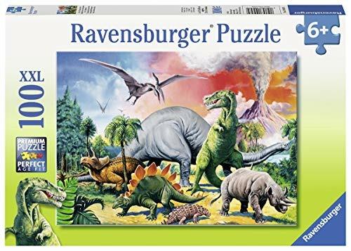 Ravensburger - Puzzle Dinosauri, 100 Pezzi XXL, Età Raccomandata 6+ Anni - 6