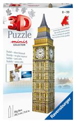 Ravensburger - 3D Puzzle Mini Big Ben, 54 Pezzi, 8 Anni