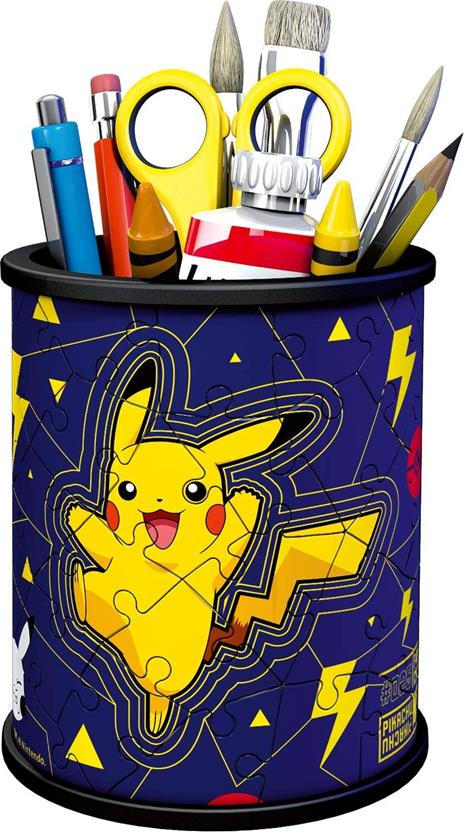 Ravensburger - 3D Puzzle Portapenne Pokémon, 54 Pezzi, 6+ Anni - 3