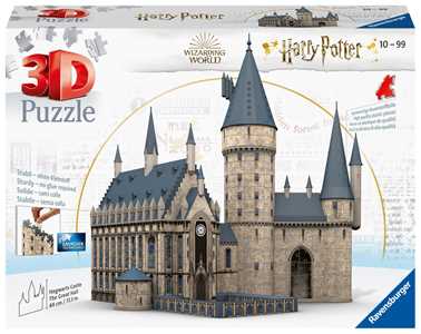 Giocattolo Ravensburger - 3D Puzzle Sala Grande Del Castello Di Hogwarts, 540 Pezzi, 10+ Anni Ravensburger