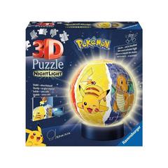 Ravensburger - 3D Puzzle Nightlamp Pokemon, Night Lamp, 72 Pezzi, 6+ Anni