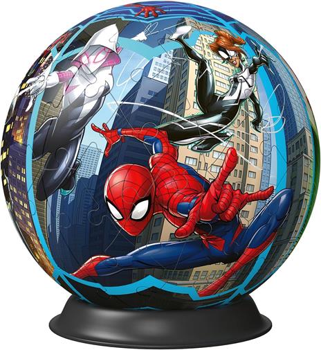 Ravensburger - 3D Puzzle Puzzle Ball Spiderman, 72 pezzi, 6+ anni - 4