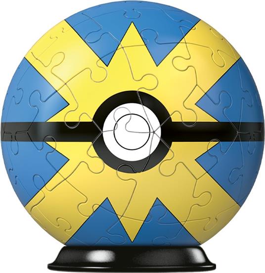Ravensburger - 3D Puzzle Pokémon Heal Ball gialla-blu, 54 Pezzi, 6+ Anni