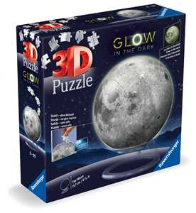 Giocattolo Puzzle 3D Luna Glow in the Dark Ravensburger