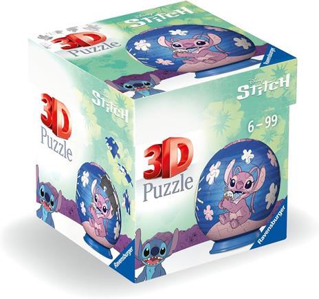 Ravensburger 3D 11597-Palla puzzle Disney Angel, per grandi e piccoli fan di Stitch a partire dai 6 anni, 11598 - 6