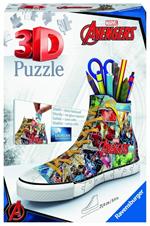 Ravensburger - 3D Puzzle Portapenne Sneaker Avengers, 108 Pezzi, 8+ Anni