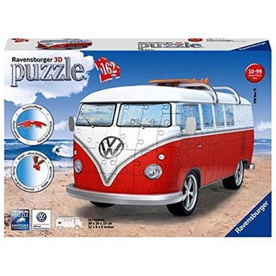 Ravensburger - 3D Puzzle Camper Volkswagen T1, 162 Pezzi, 8+ Anni - 3
