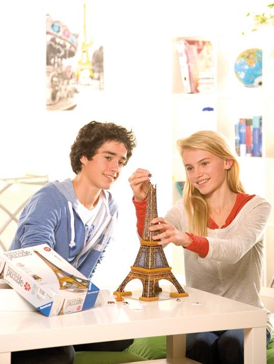 Ravensburger - 3D Puzzle Tour Eiffel, Parigi, 216 Pezzi, 8+ Anni - 8