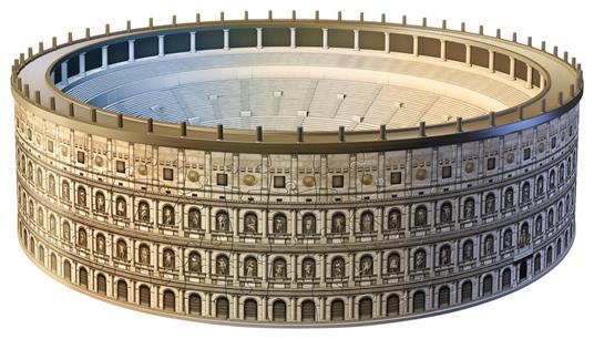 Colosseo. Puzzle 3D 216 Pezzi - 4