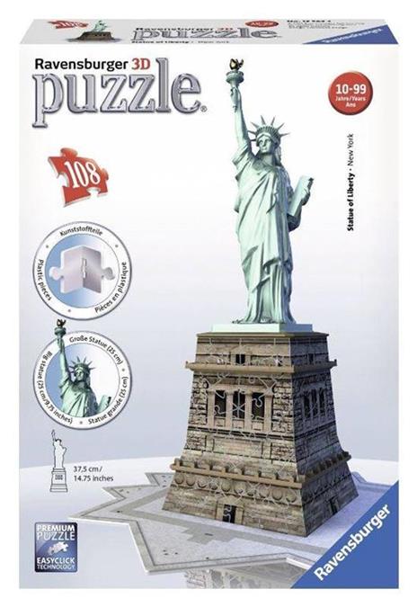 Statua della Libertà. Puzzle 108 Pezzi 3D - 3