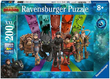 Puzzle 150 pz. XXL. Dragons 3 - 4