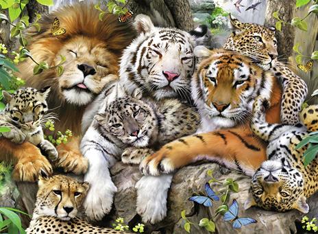 Ravensburger - Puzzle Grandi felini, 200 Pezzi XXL, Età Raccomandata 8+ Anni - 3
