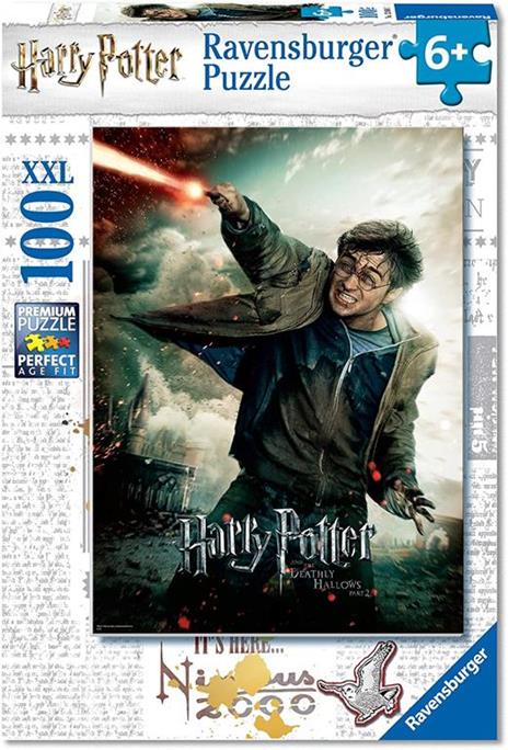 Ravensburger - Puzzle Harry Potter , 100 Pezzi XXL, Età Raccomandata 6+ Anni - 5