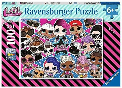 Ravensburger LOL Surprise Puzzle per Bambini, Multicolore, 100 Pezzi XXL, 12882 - 4