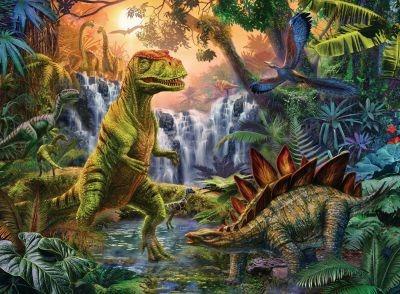 Ravensburger - Puzzle L'oasi dei dinosauri, 100 Pezzi XXL, Età Raccomandata 6+ Anni - 3