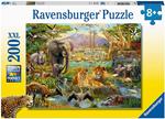Ravensburger - Puzzle Animali della savana, 200 Pezzi XXL, Età Raccomandata 8+ Anni