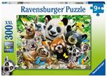 Ravensburger - Puzzle Selfie selvaggio, 300 Pezzi XXL, Età Raccomandata 9+ Anni