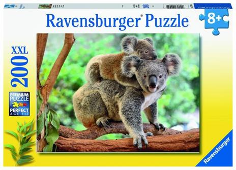Ravensburger - Puzzle Amore di Koala, 200 Pezzi XXL, Età Raccomandata 8+ Anni