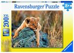 Ravensburger - Puzzle Piccolo leone, 200 Pezzi XXL, Età Raccomandata 8+ Anni