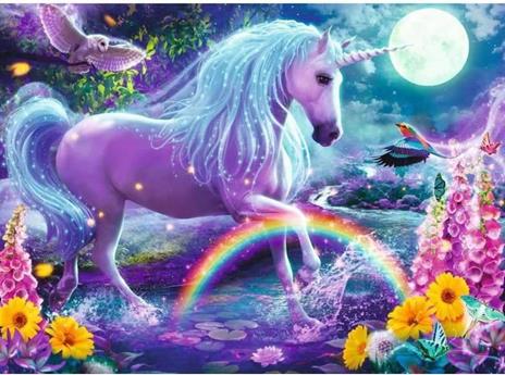 Puzzle per bambini XXL da 100 pezzi - Unicorno scintillante - Ravensburger