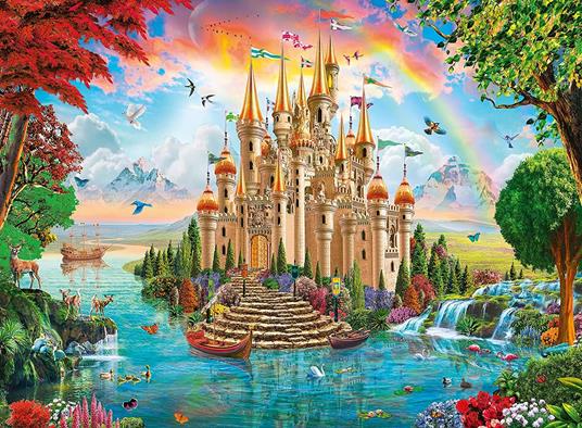 Ravensburger - Puzzle Un castello da favola, 100 Pezzi XXL, Età Raccomandata 6+ Anni