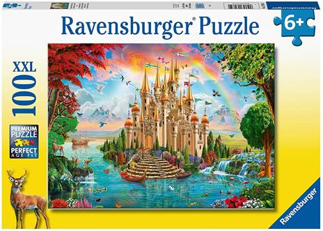 Ravensburger - Puzzle Un castello da favola, 100 Pezzi XXL, Età Raccomandata 6+ Anni - 2