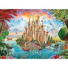 Ravensburger - Puzzle Un castello da favola, 100 Pezzi XXL, Età Raccomandata 6+ Anni