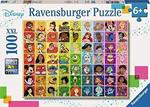 Ravensburger - Puzzle Disney Multicharacter, 100 Pezzi XXL, Età Raccomandata 6+ Anni