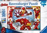 Ravensburger - Puzzle Iron Man, 100 Pezzi XXL, Età Raccomandata 6+ Anni