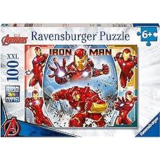 Ravensburger - Puzzle Iron Man, 100 Pezzi XXL, Età Raccomandata 6+ Anni