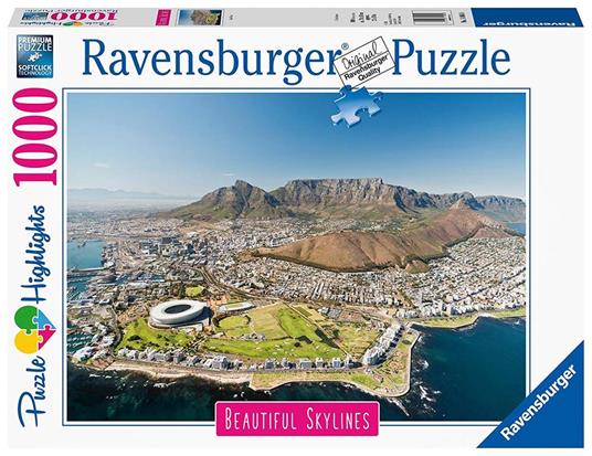 Ravensburger - Puzzle Cape Town, Collezione Beautiful Skylines, 1000 Pezzi, Puzzle Adulti - 8