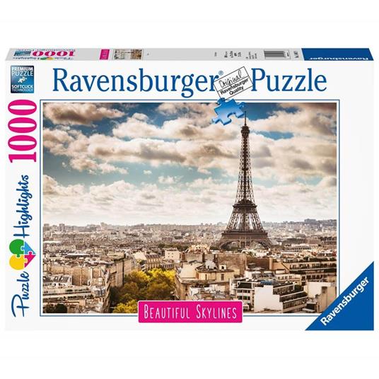 Ravensburger - Puzzle Paris, Collezione Beautiful Skylines, 1000 Pezzi, Puzzle Adulti - 5