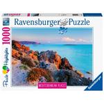 Ravensburger - Puzzle Mediterranean Greece, Collezione Mediterranean Places, 1000 Pezzi, Puzzle Adulti