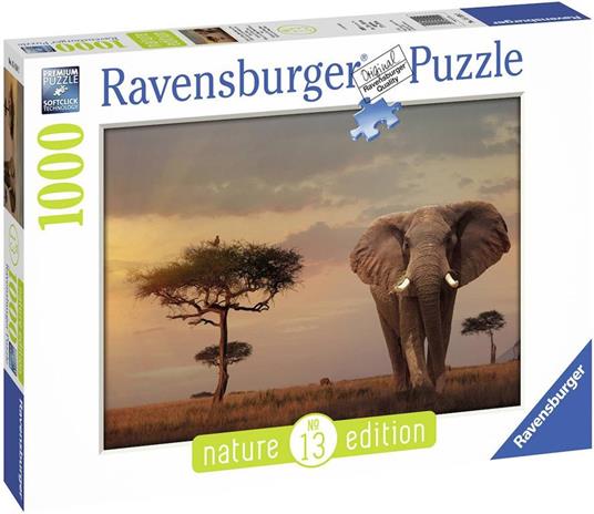 Ravensburger - Puzzle Elefante del Masai Mara, Collezione Nature Edition, 1000 Pezzi, Puzzle Adulti - 5