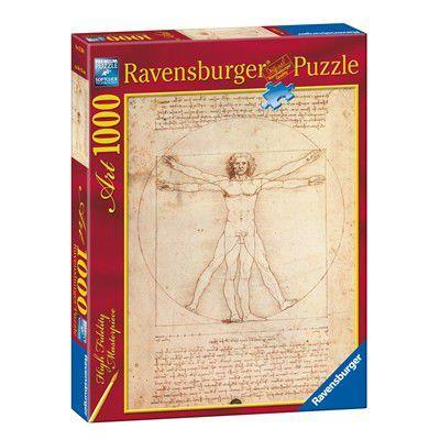 Ravensburger - Puzzle Leonardo: Uomo Vitruviano, Art Collection, 1000 Pezzi, Puzzle Adulti - 2