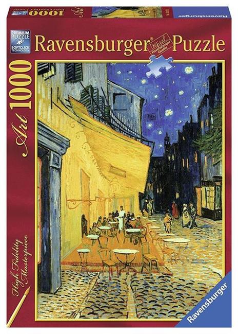 Ravensburger - Puzzle Van Gogh: Caffè di Notte, Art Collection, 1000 Pezzi, Puzzle Adulti - 3