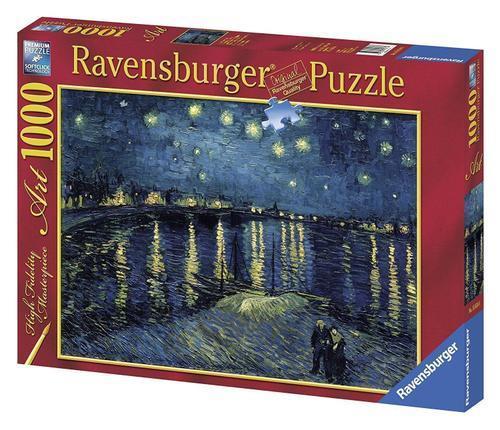 Ravensburger - Puzzle Van Gogh: Notte Stellata, Art Collection, 1000 Pezzi, Puzzle Adulti