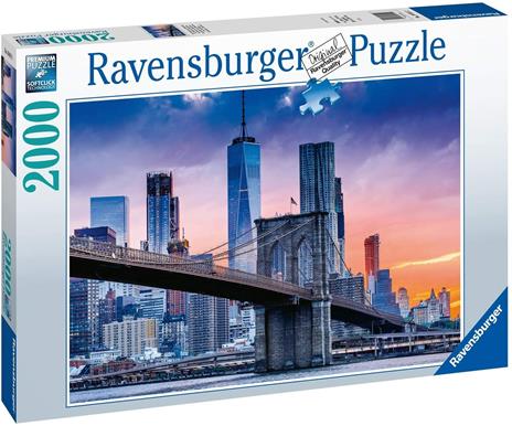 Ravensburger - Puzzle Da Brooklyn a Manhattan, 2000 Pezzi, Puzzle Adulti - 4