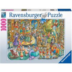 Ravensburger - Puzzle Mezzanotte in biblioteca, 1000 Pezzi, Puzzle Adulti