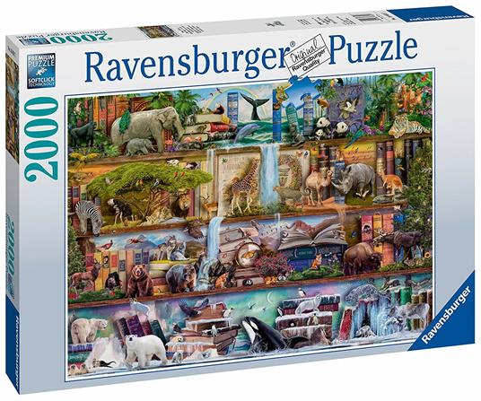 Ravensburger - Puzzle Animali Selvatici, 2000 Pezzi, Puzzle Adulti