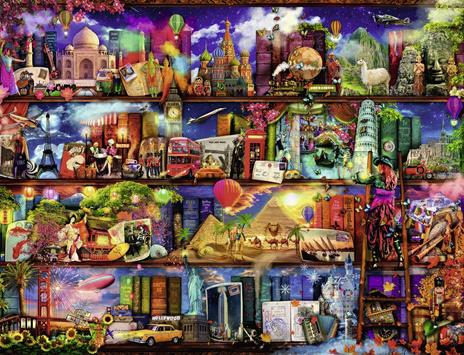 Ravensburger - Puzzle Miracoloso mondo dei libri, 2000 Pezzi, Puzzle Adulti - 3