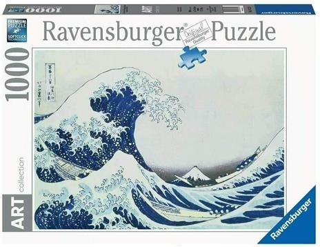 Ravensburger - Puzzle The Great Wave Off Kanagawa, Art Collection, 1000 Pezzi, Puzzle Adulti - 2