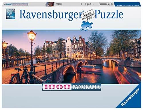 Ravensburger - Puzzle Una sera ad Amsterdam, Collezione Panorama, 1000 Pezzi, Puzzle Adulti - 2