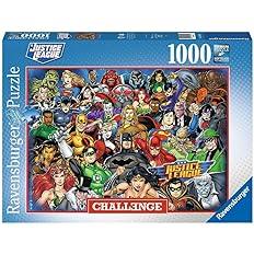 Ravensburger - Puzzle DC Comics Challenge, Collezione Challenge, 1000 Pezzi, Puzzle Adulti