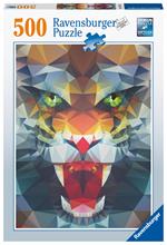 Ravensburger - Puzzle Ruggito di Poligoni, 500 Pezzi, Puzzle Adulti
