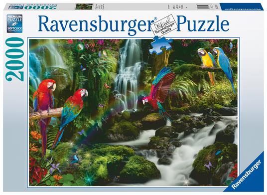 Ravensburger - Puzzle Il paradiso dei pappagalli, 2000 Pezzi, Puzzle Adulti